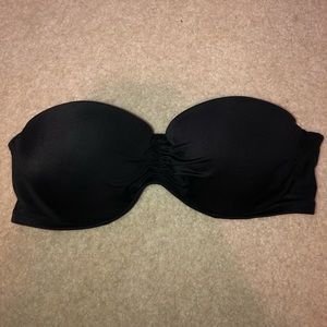 VICTORIA SECRET STRAPLESS BLACK SWIMSUIT- size 34C